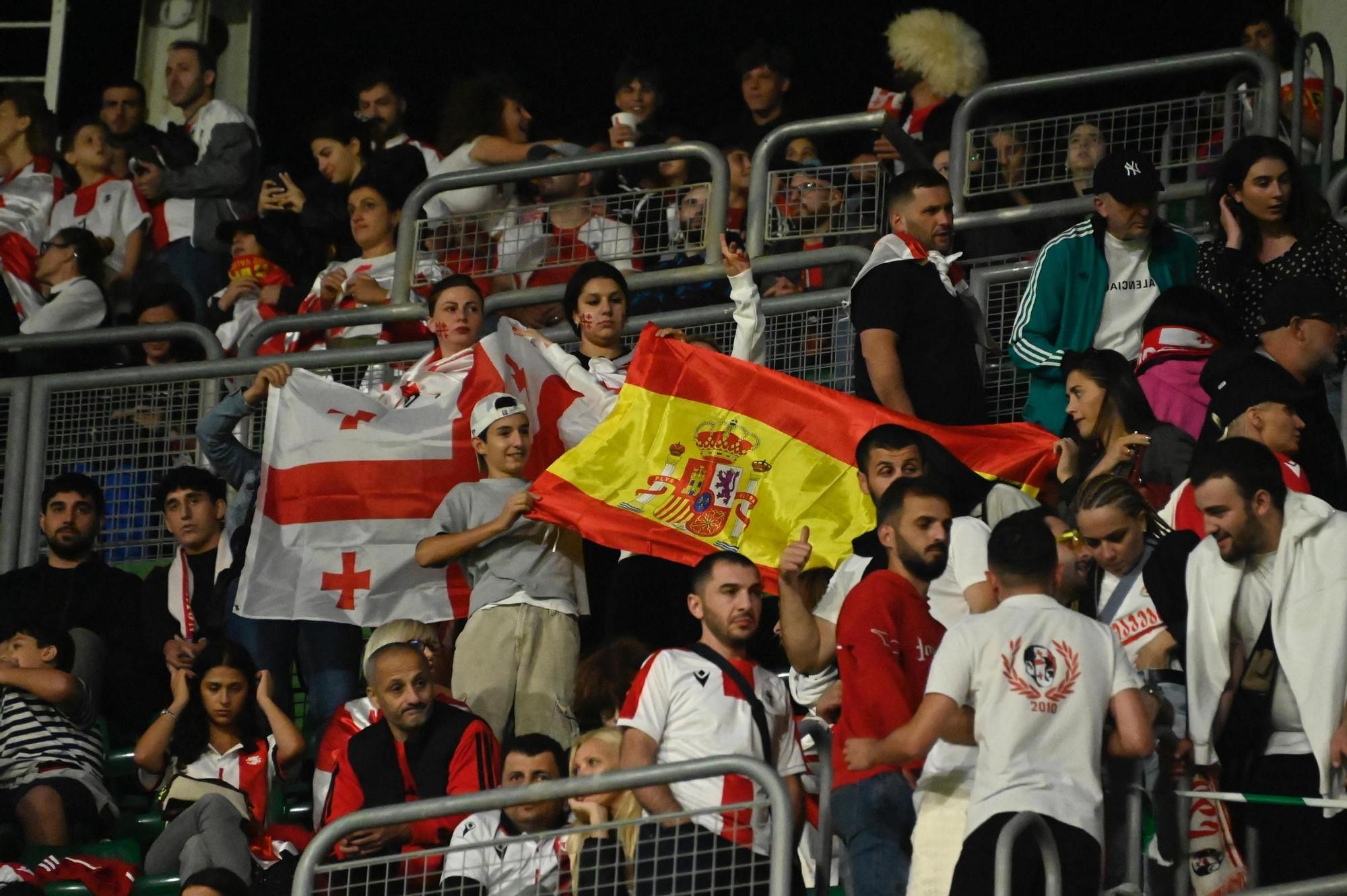 España - Georgia, en imágenes