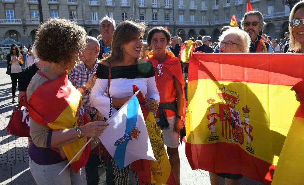 Concentración por la unidad de España en A Coruña