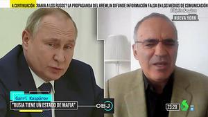 Kaspárov habló de Putin en ‘El objetivo’.