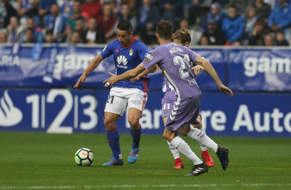 El partido entre el Real Oviedo y el Real Valladolid, en imágenes