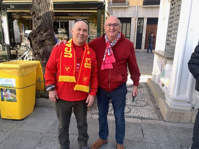 La afición del UCAM Murcia calienta motores en la Copa del Rey de Granada