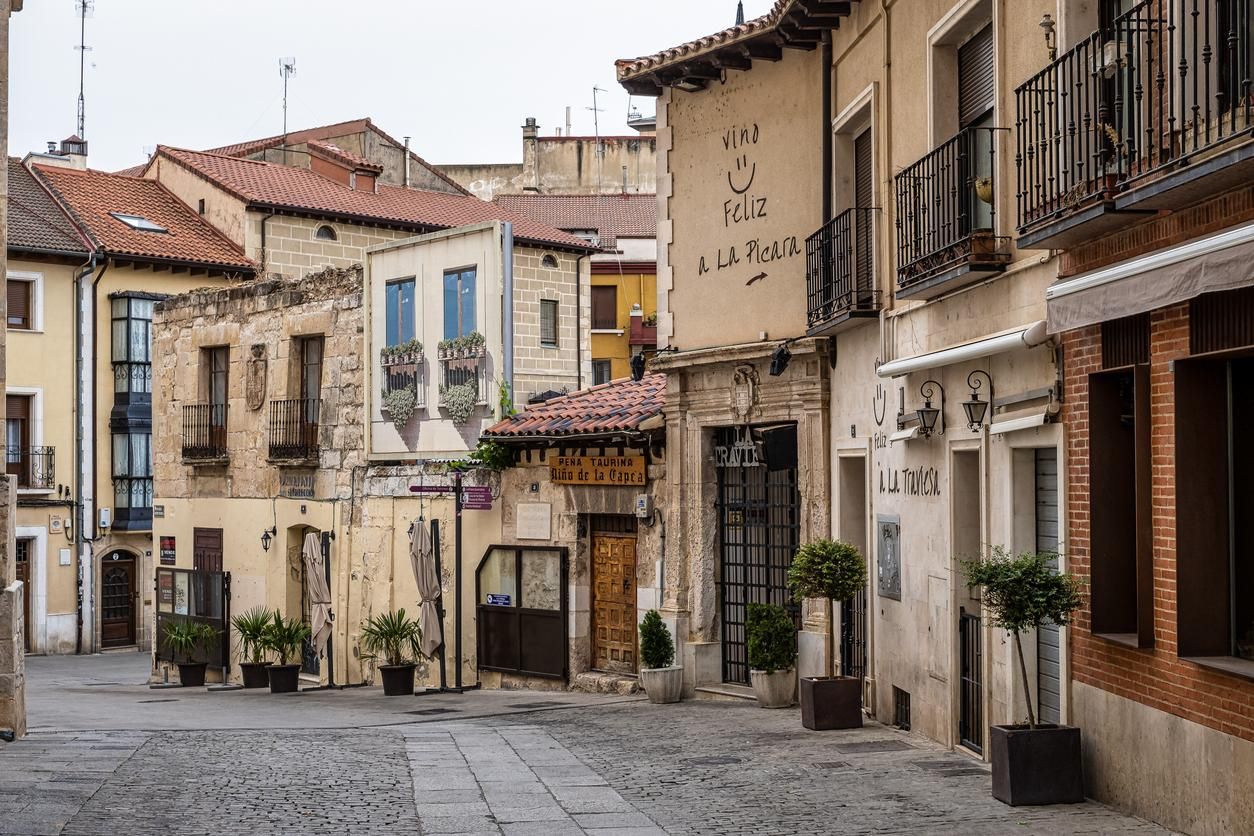 Una de las calles de Aranda de Duero