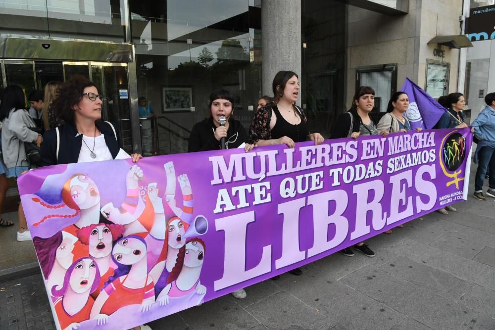 A Coruña protesta contra la libertad de La Manada