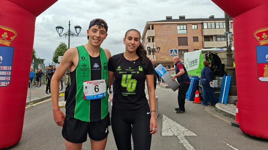 Christian Mesa y Mariam Benkert se imponen en la Milla Urbana de Llanera, en la que compitieron 210 atletas.