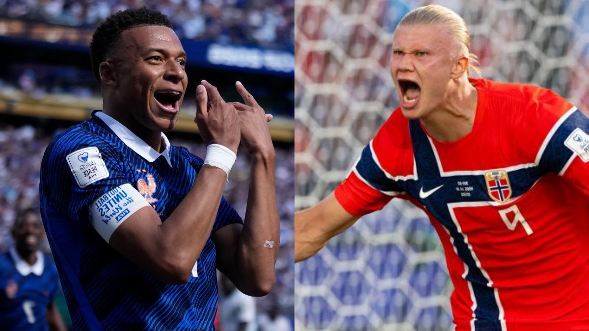 Mbappé y Haaland arrancan con dobletes