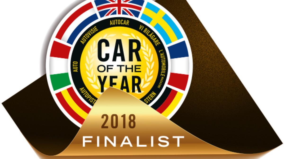Logo que pueden usar los finalistas del Car Of The Year 2018.