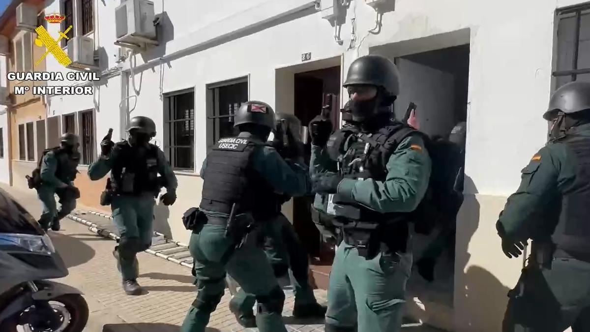 Operación 'Flumilla' de la Guardia Civil en Palma del Río
