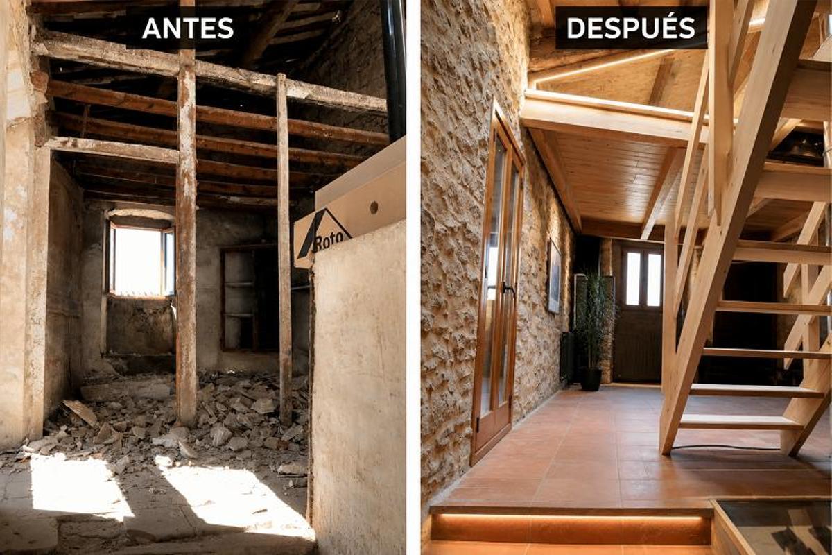 El antes y el después de una reforma.
