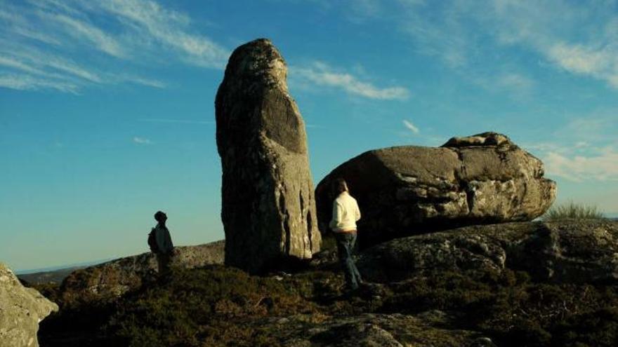 Imaxe dende o alto do Monte Seixo situado na parroquia de Cerdedo.