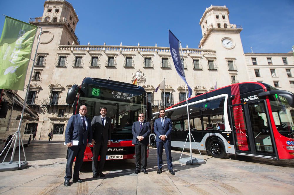 Autobuses híbridos en Alicante