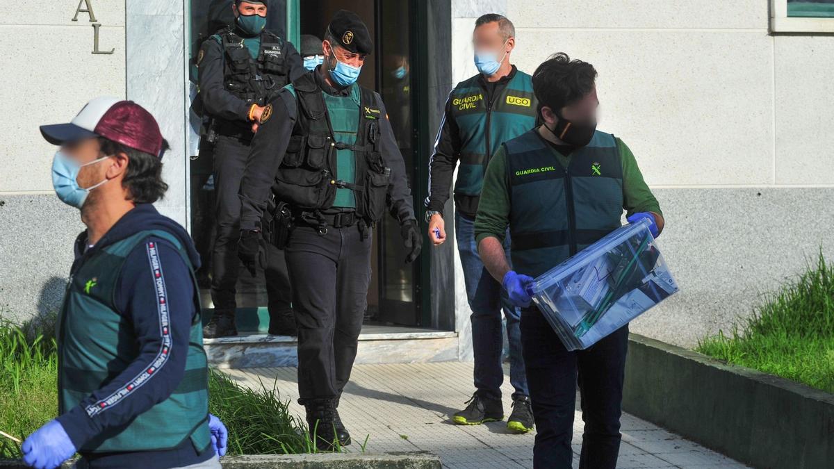 Amplio operativo contra el narcotráfico, hoy, en distintos puntos de Galicia.