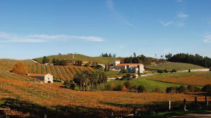 Las instalaciones vitivinícolas de Pazo Baión, en Vilanova.