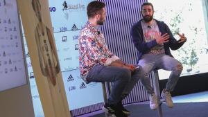 Ricky Rubio, en el acto de presentación de su campus en Barcelona