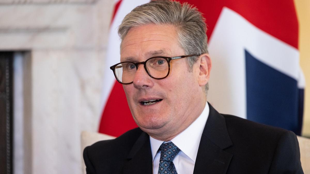 El primer ministro británico, Keir Starmer, este martes en Downing Street.