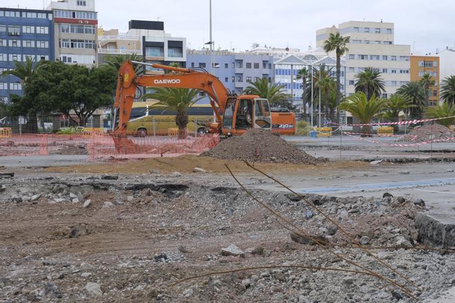 Inicio de los trabajos del parque urbano del Puerto de Las Palmas