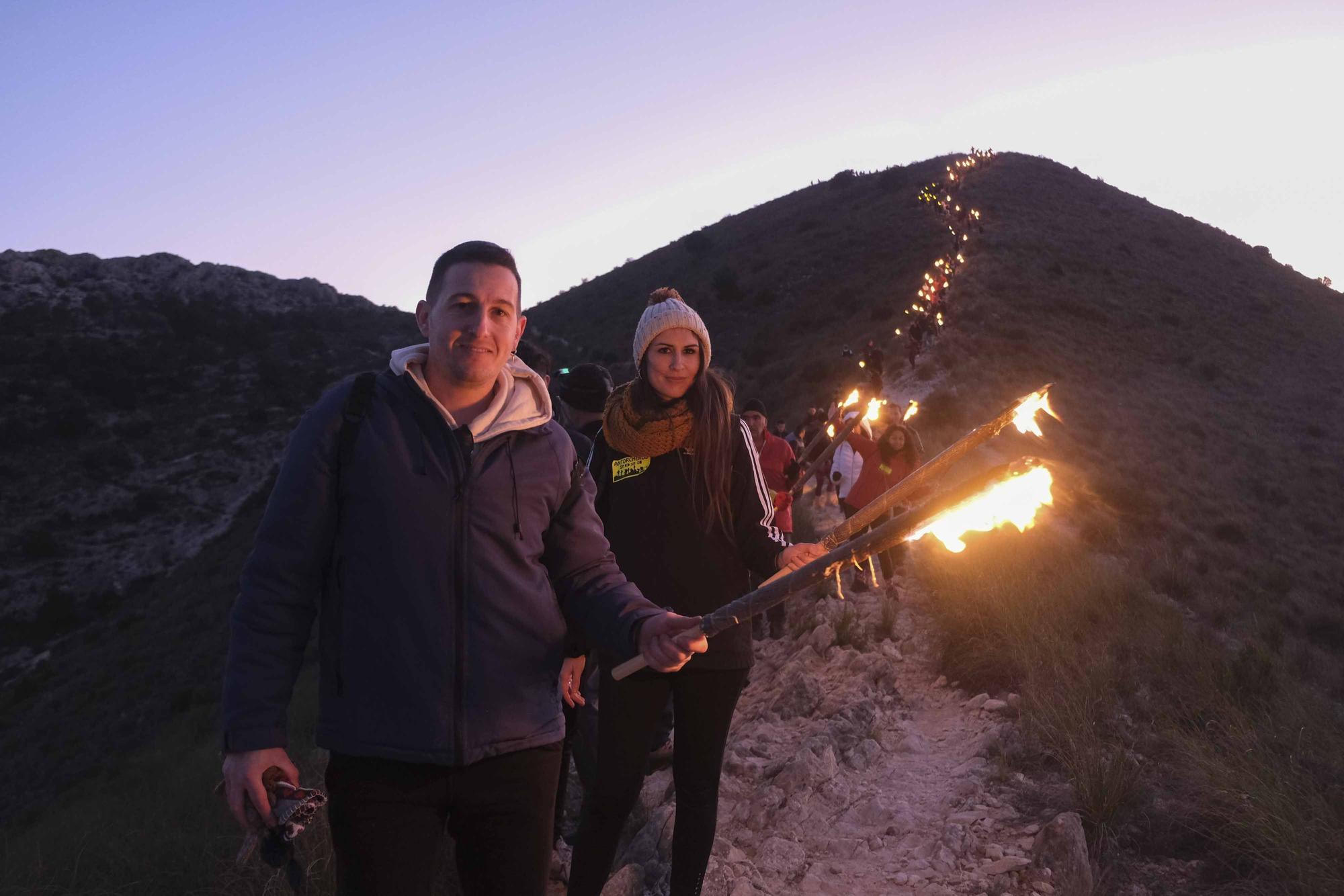 La Bajada de las Antorchas del monte Bolón de Elda