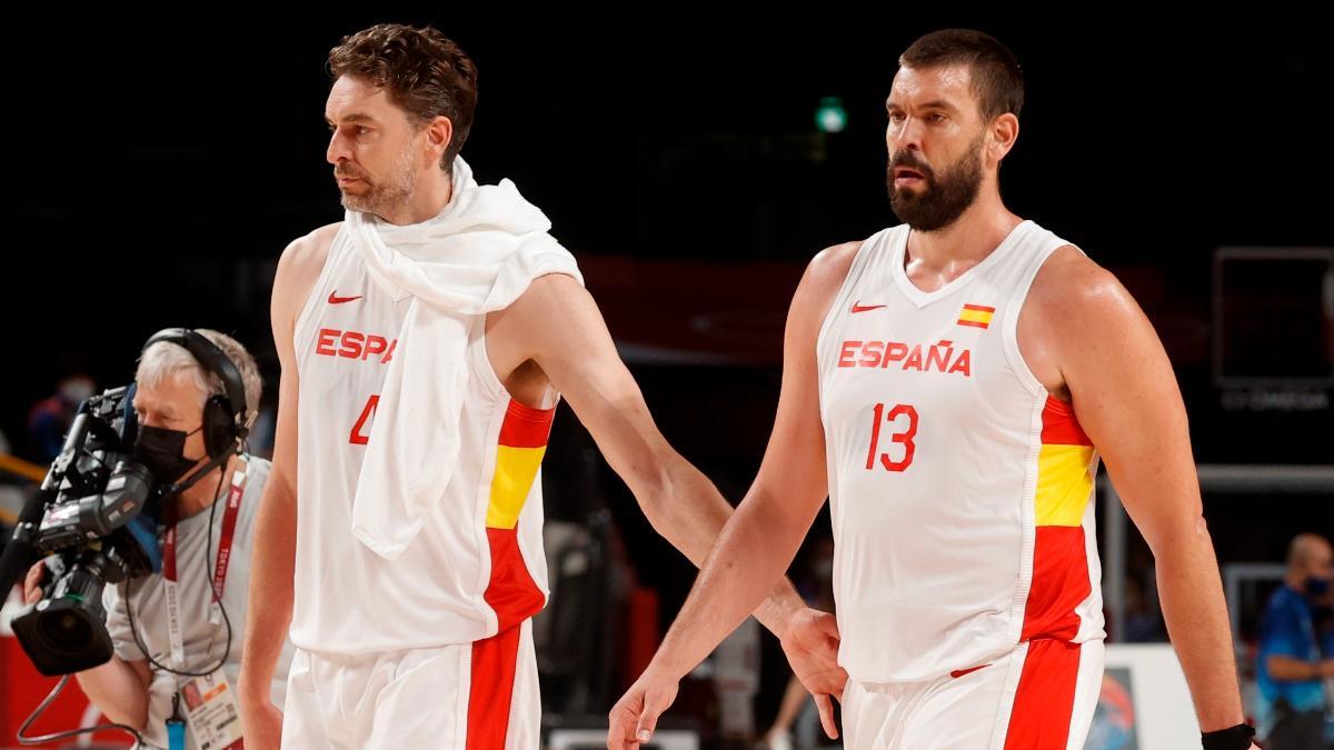 Pau y Marc, con la selección española