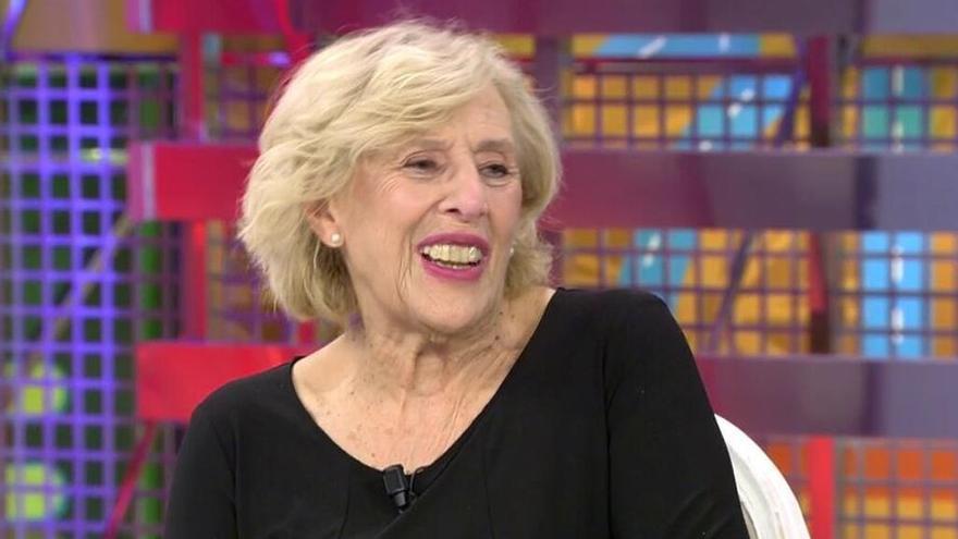 Manuela Carmena acude de invitada a &#039;Sálvame&#039; y desvela cuántas veces ha visto el programa