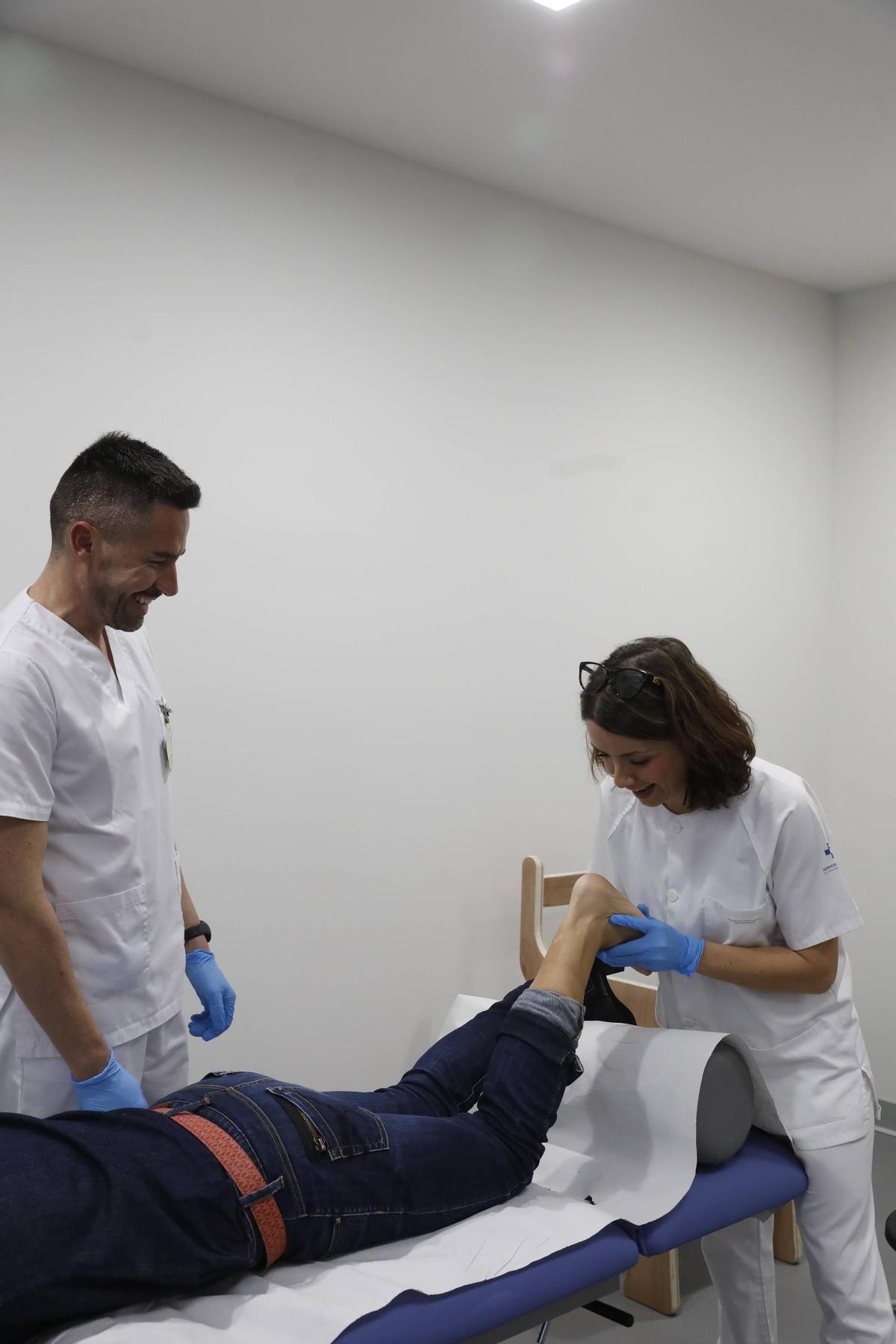 Primer día del nuevo centro de salud de Sotrondio