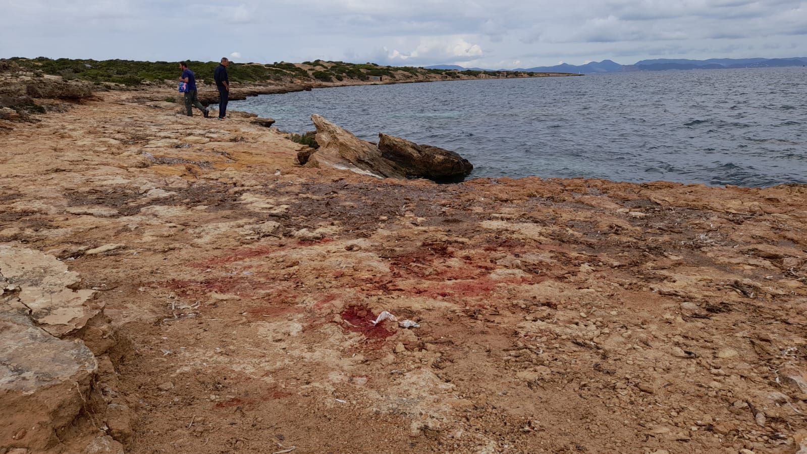 La zona rocosa de Formentera donde ha chocado la lancha.