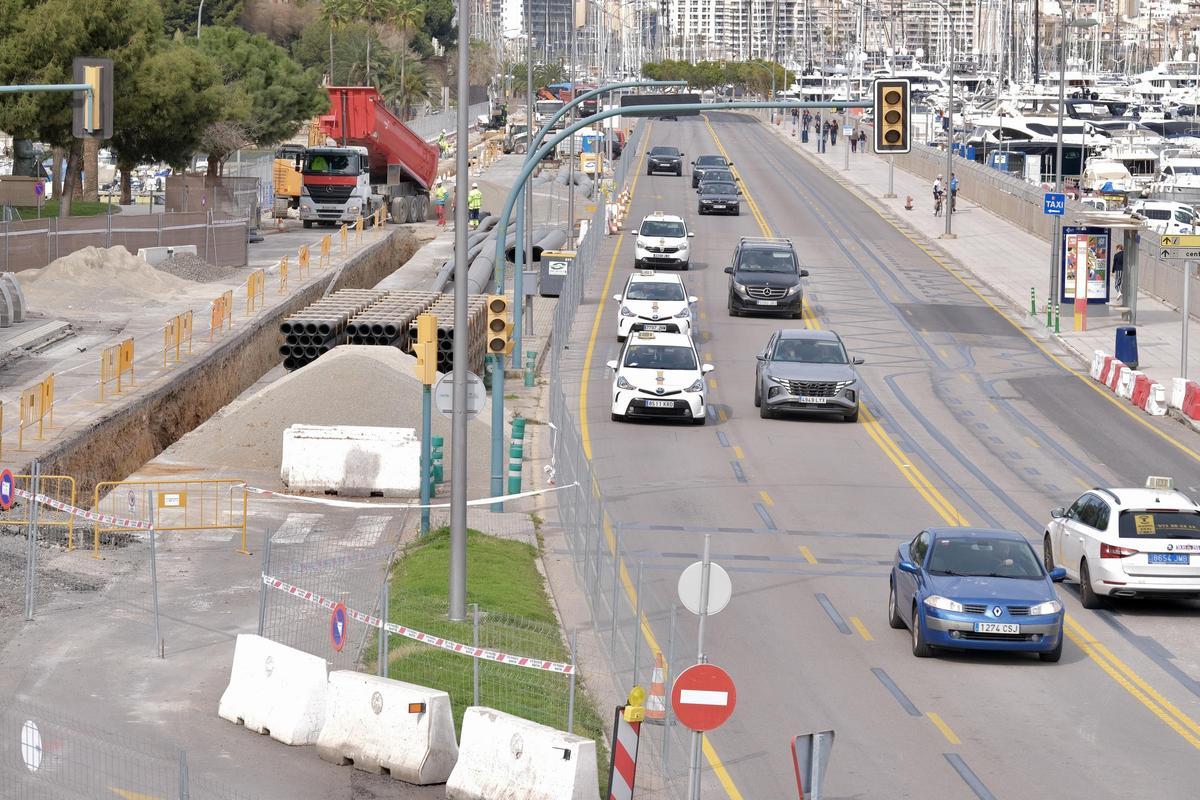 Las fotos de tres meses de obras en el Paseo Marítimo de Palma: De los ...