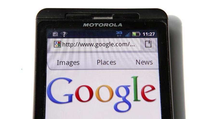Imagen de Google en un móvil.
