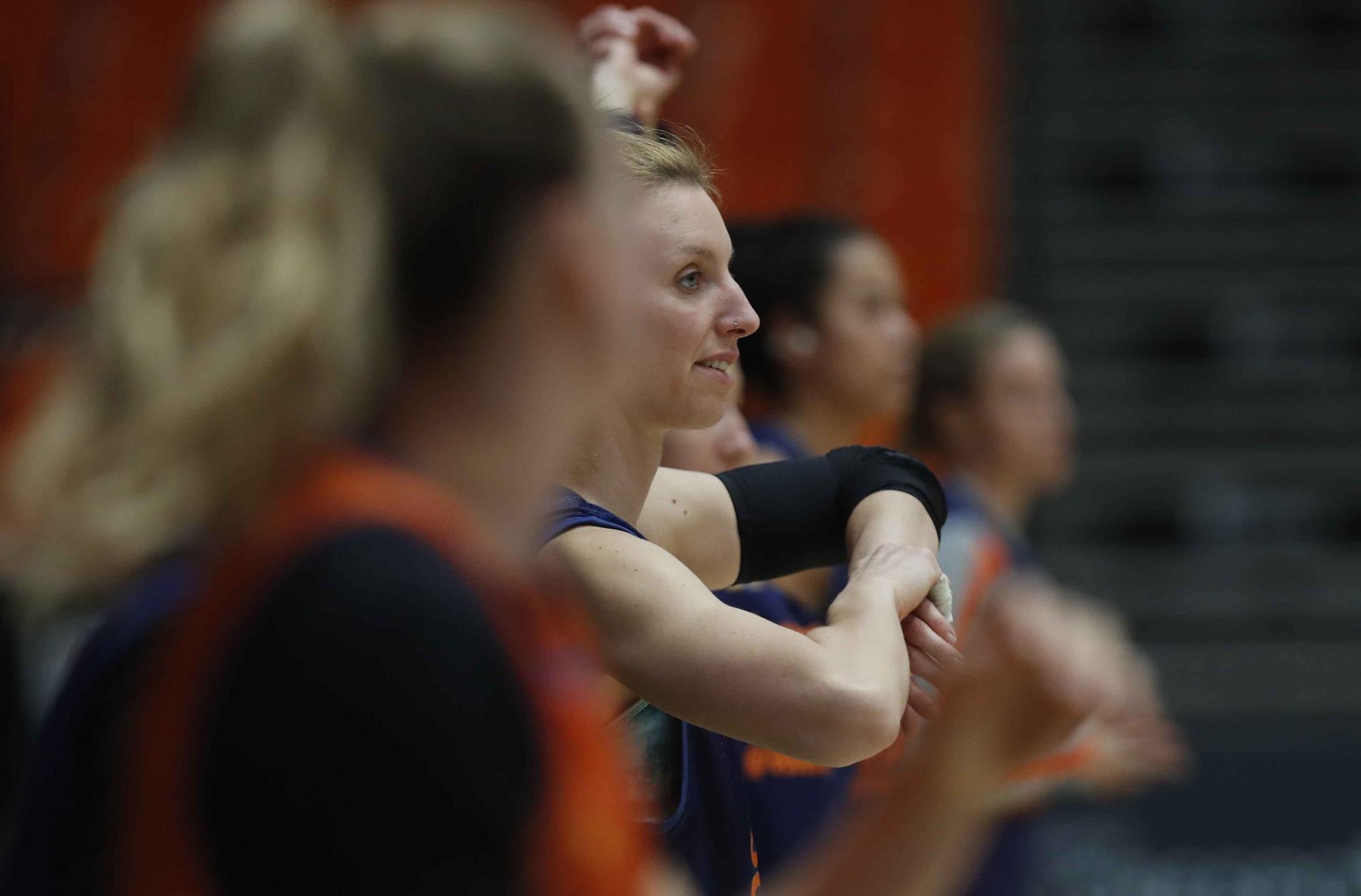 Último entrenamiento de Valencia Basket antes del partido de Eurocup Women frente al Fuenlabrada