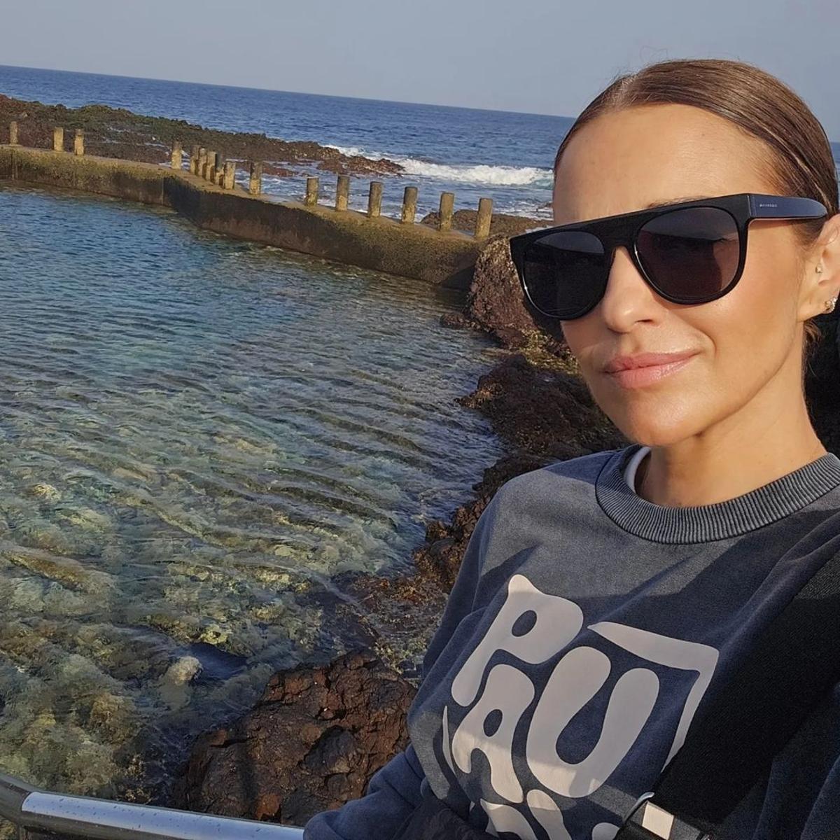 Paula Echevarría visita Guía de Isora, en Tenerife.