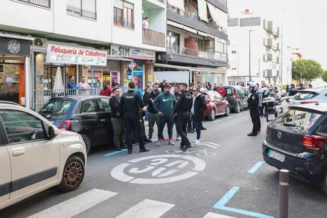 Altercado en ses Figueretes por una pelea callejera