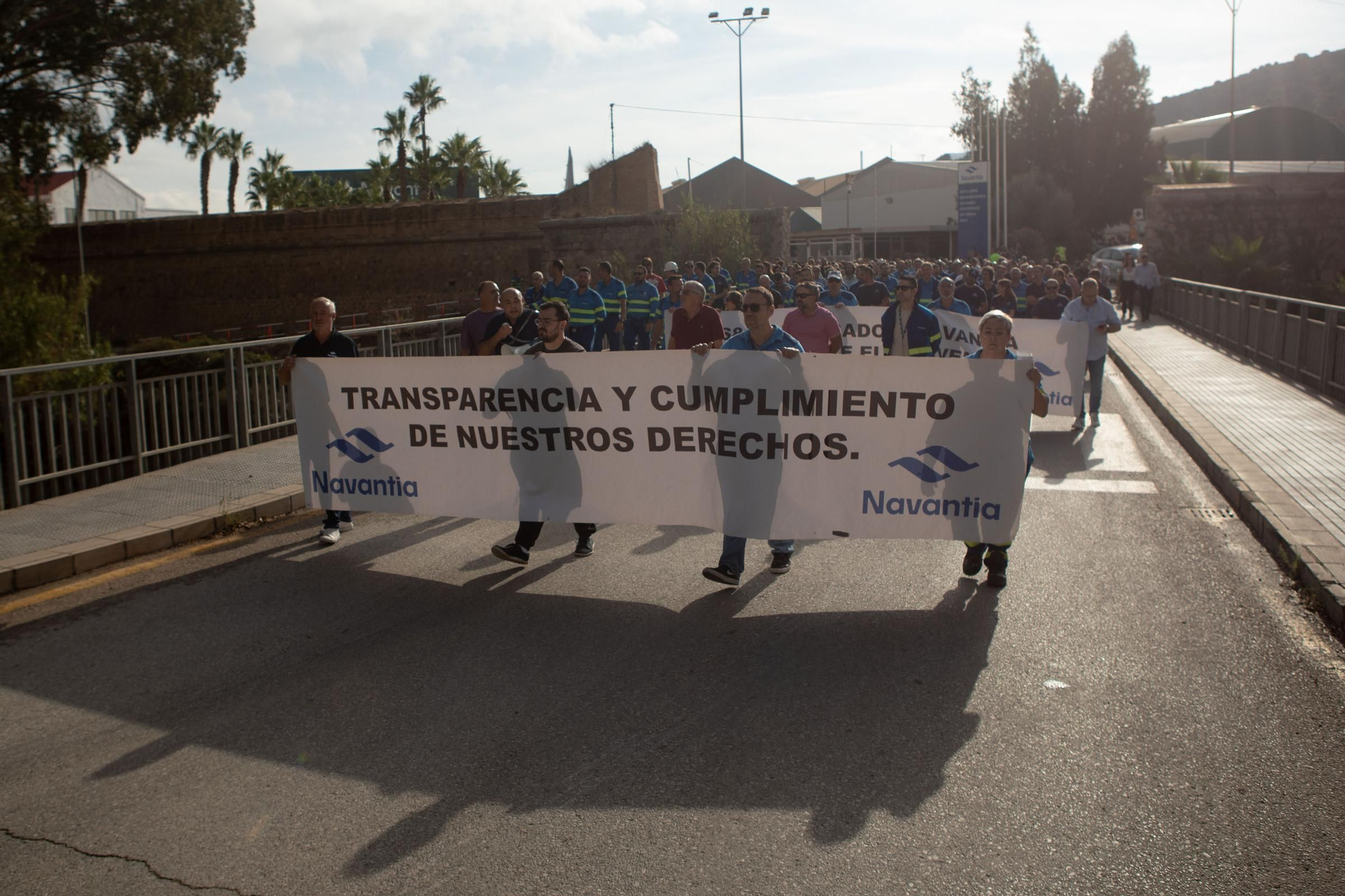 Protesta de los trabajadores de Navantia