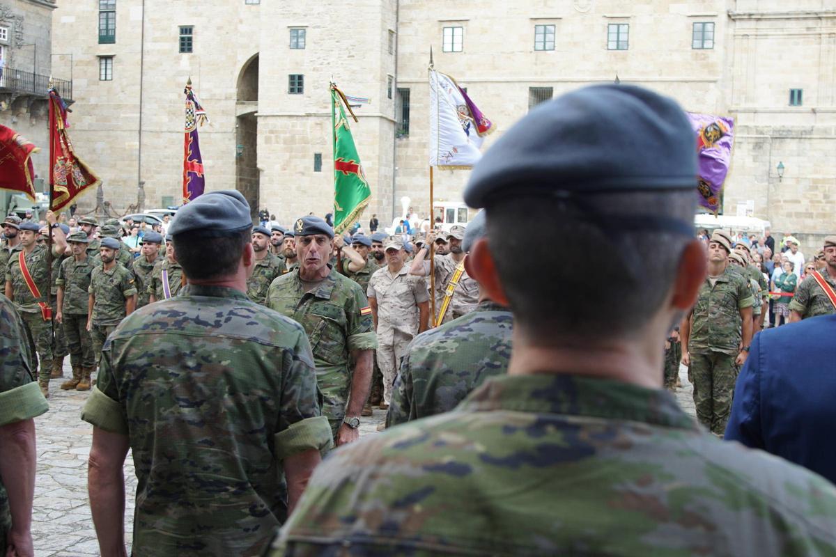 Entrega de premios tras la prueba por relevos de la Brilat en el Camino de Santiago