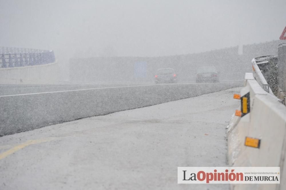 La nieve tiñe de blanco Murcia