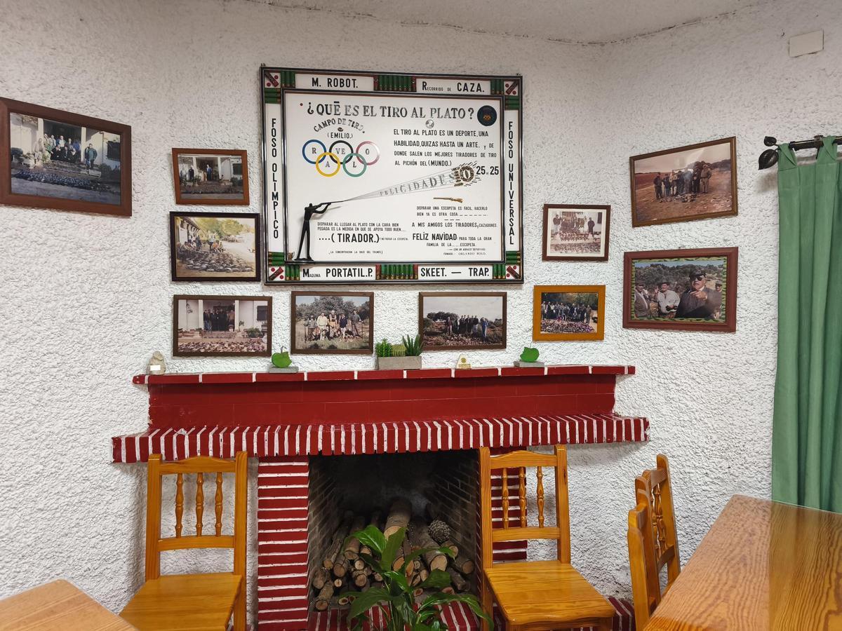 Uno de los rincones del salón del restaurante.