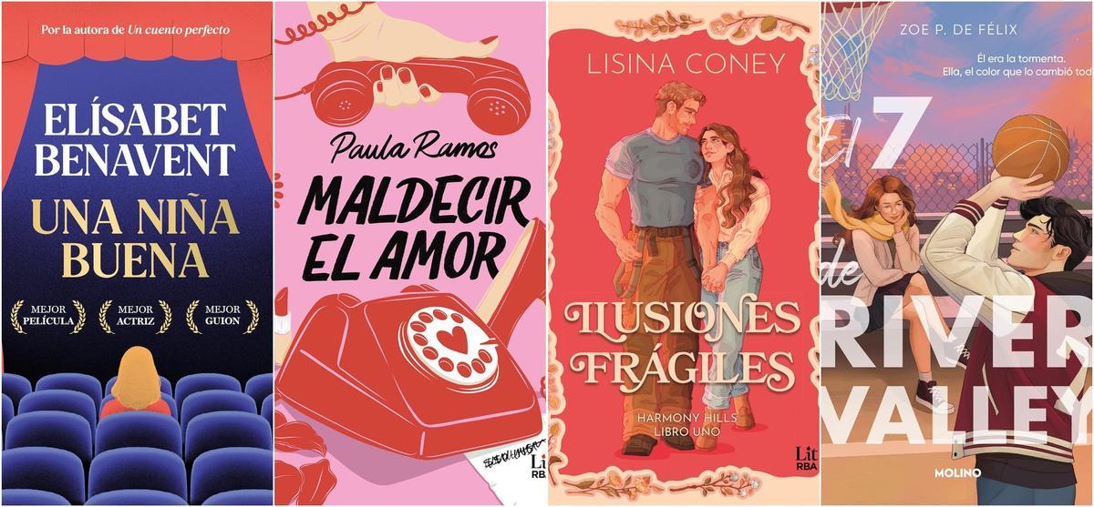 Novelas de Elísabet Benavent, Paula Ramos, Lisina Coney y Zoe P. de Félix