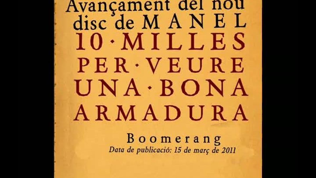 La cançó ’Boomerang’, tal com l’han pujat els Manel a la web