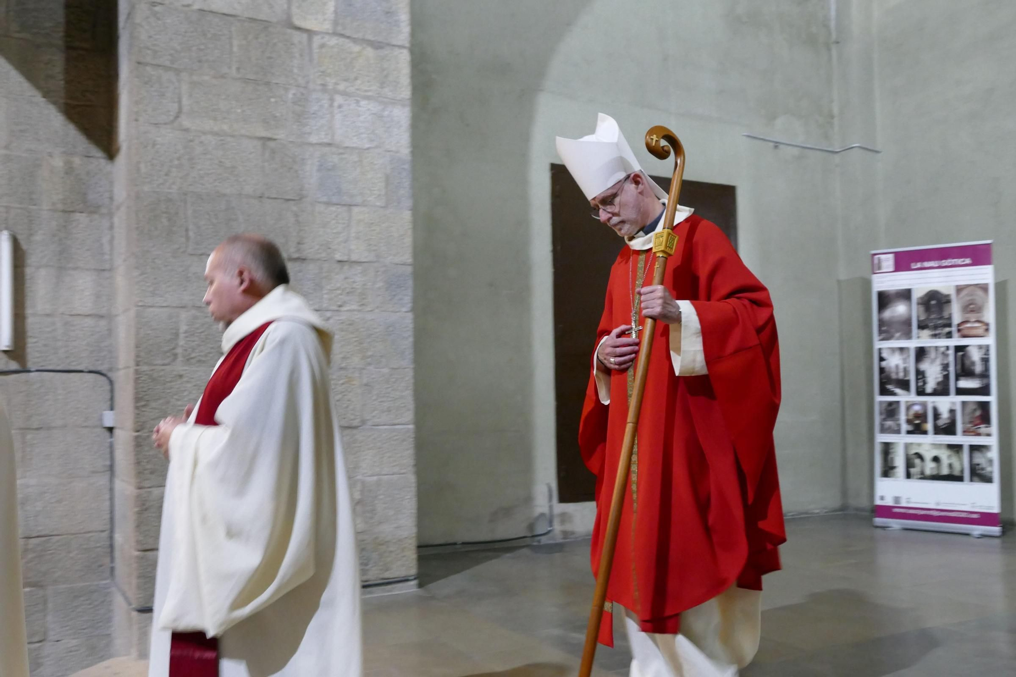 El bisbe de Girona, Octavi Vilà, oficia la cerimònia principal de les Fires i Festes de la Santa Creu de Figueres