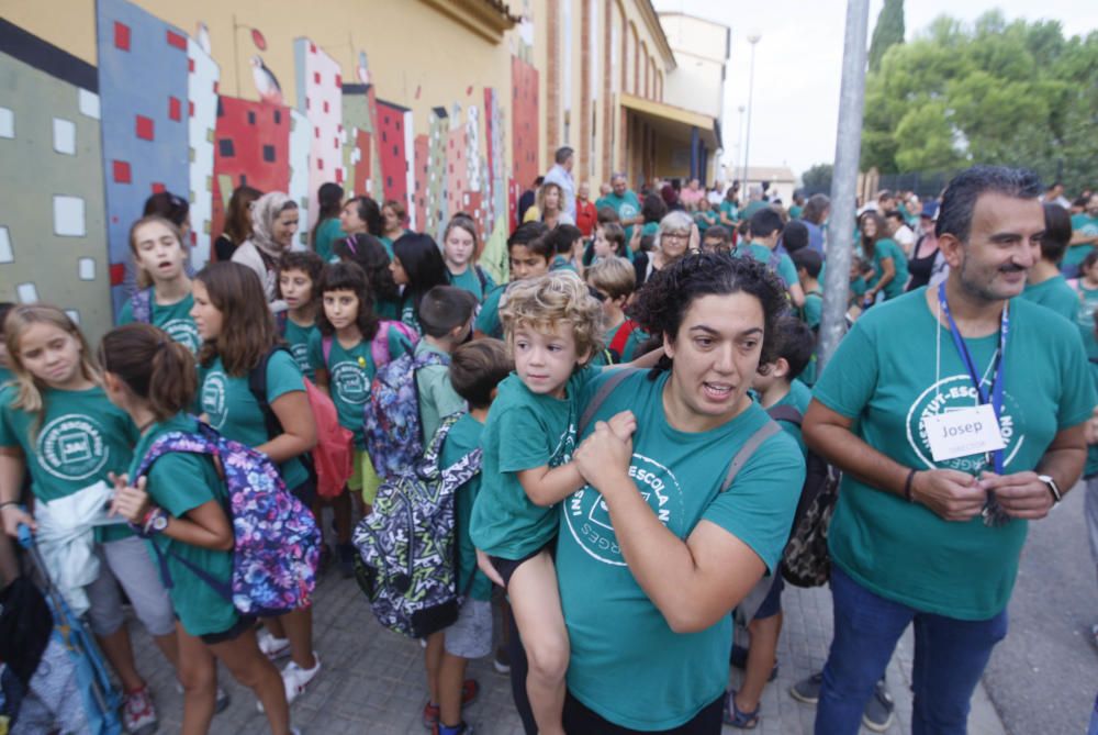 Protesta a Verges per reclamar el nou institut-escola