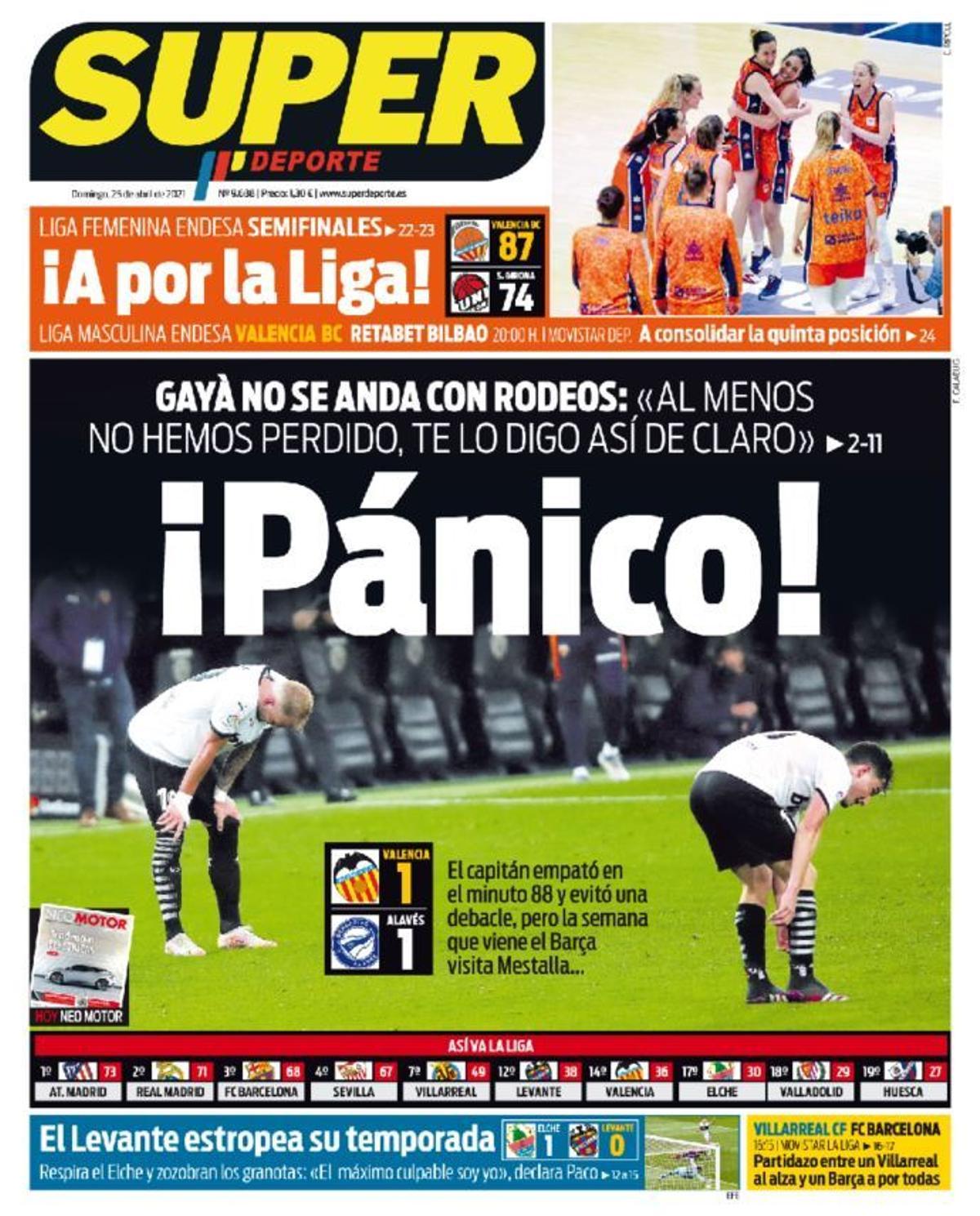 Esta es la portada de SUPER del domingo 25 de mayo