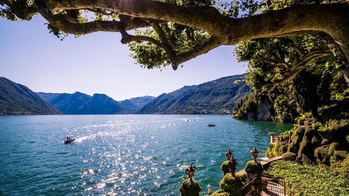 El Lago de Como, en Italia, en cuyo entorno se realizó la simulación.