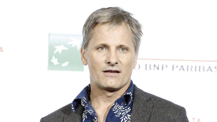 Viggo Mortense, ayer en Roma. // Efe