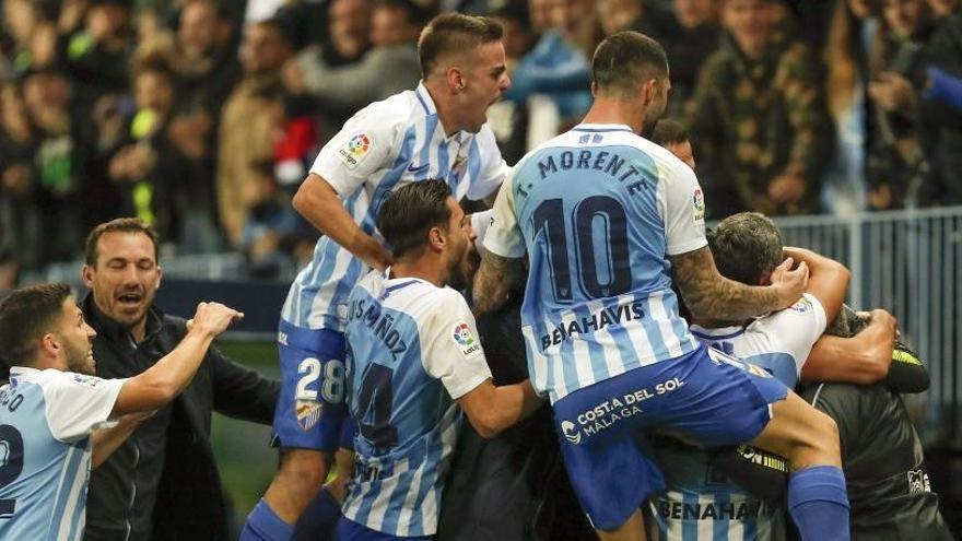 La Rosaleda se convierte en un fortín para el Málaga CF.