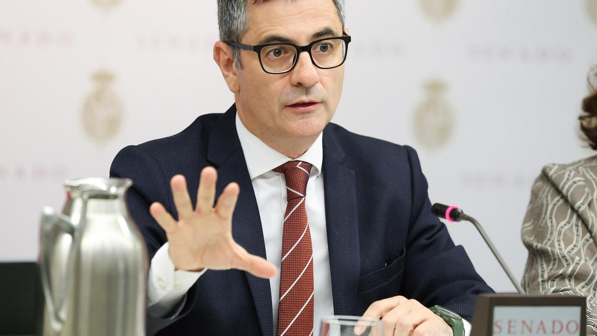 Archivo - El ministro de la Presidencia, Justicia y Relaciones con las Cortes, Félix Bolaños.