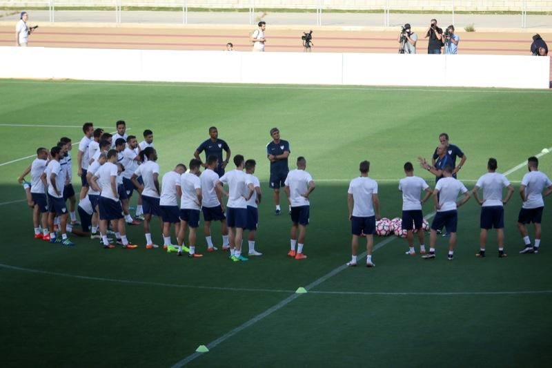 Entrenamiento de puertas abiertas del Málaga CF