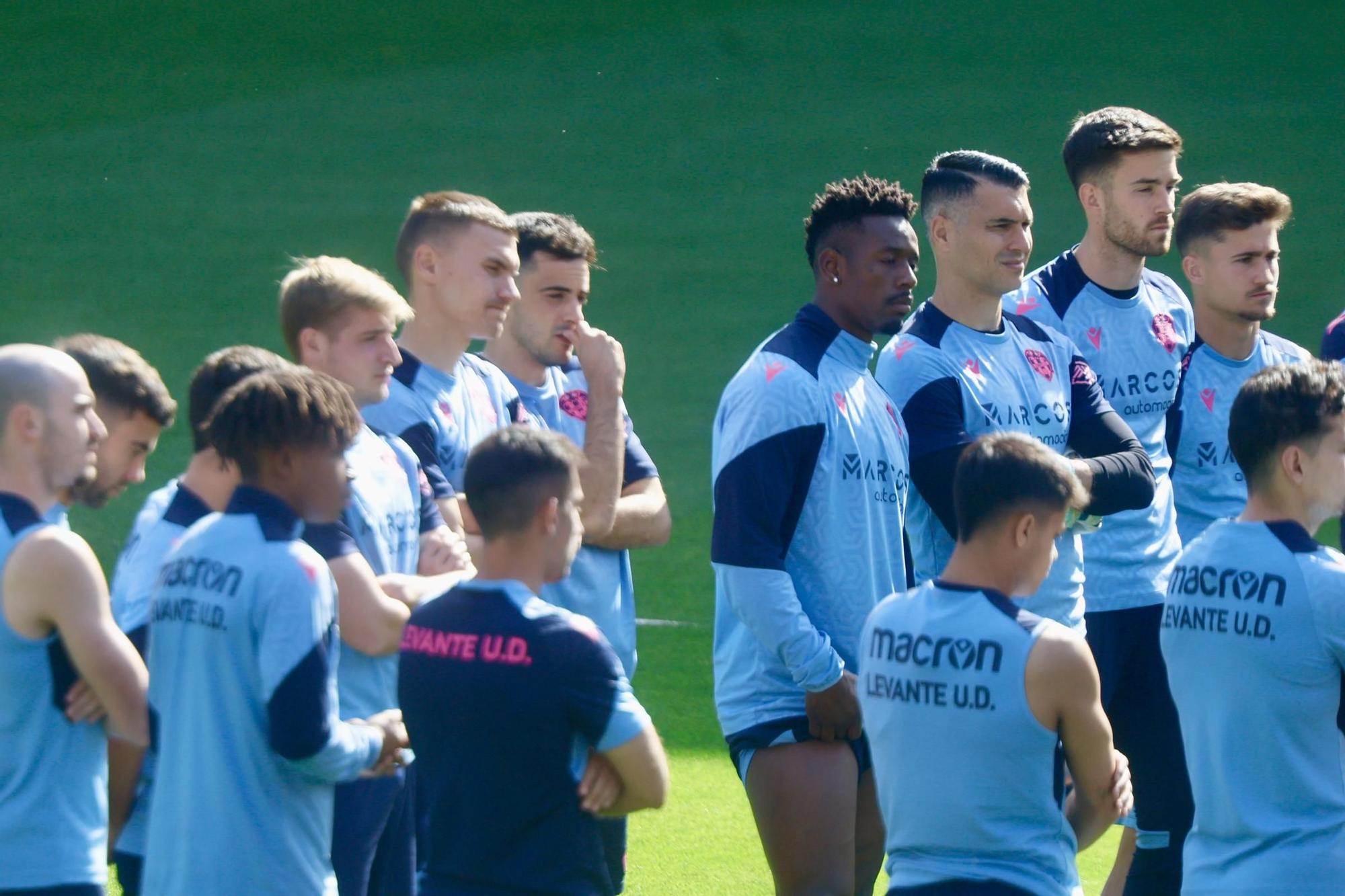 Última sesión de entrenamiento para el Levante antes de enfrentarse al Amorebieta