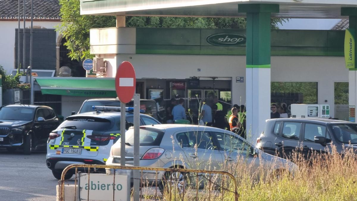 La gasolinera de El Poble Nou de Benitatxell después del grave suceso