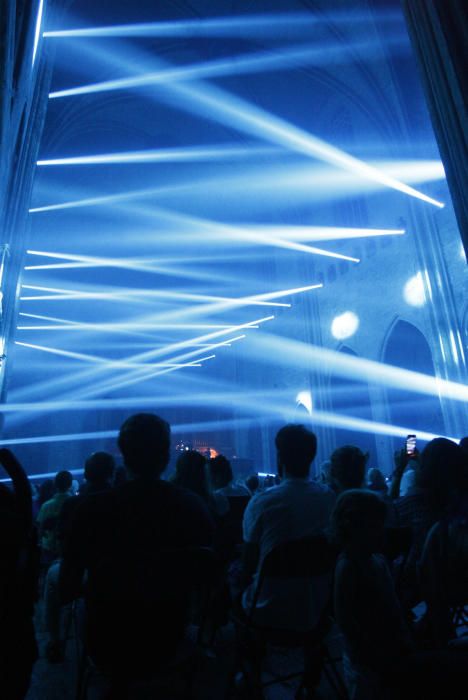 Espectacle Transfiguració de la nau, de Xavi Bové, a la Catedral de Girona.