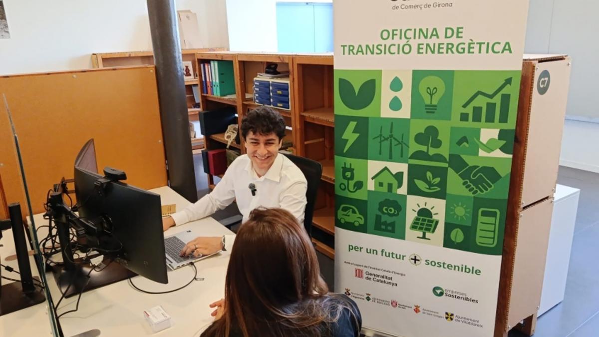 Una imatge de l'Oficina de Transició Energètica del viver de Salt.