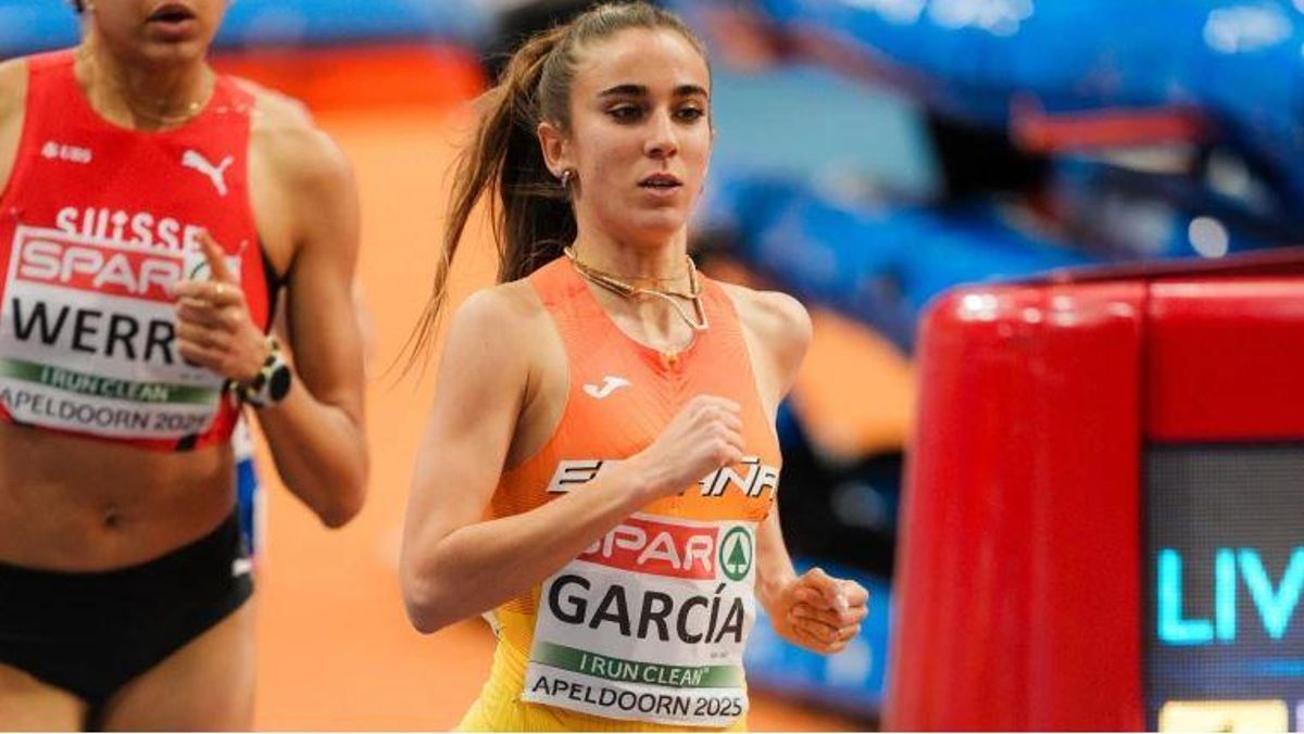 Daniela García, durante una carrera.