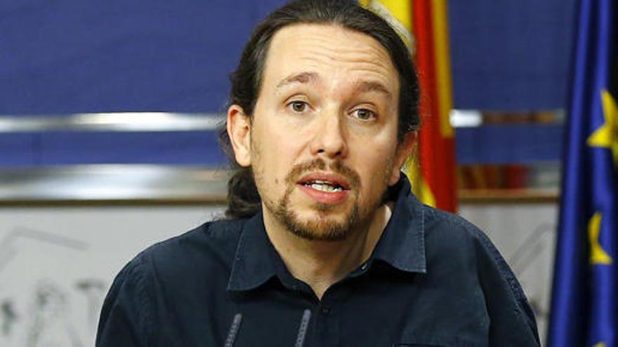 El secretario general de Podemos, Pablo Iglesias