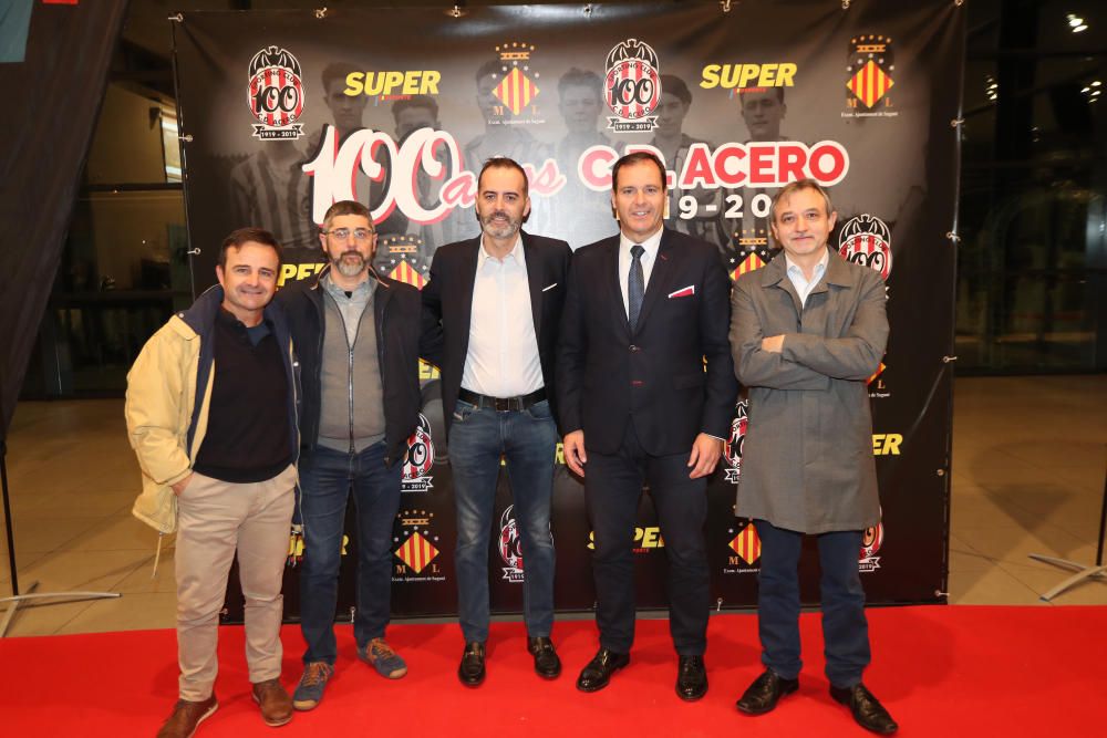 Superdeporte, en el acto del centenario del Acero